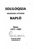 Prohászka Ottokár - Soliloquia - napló