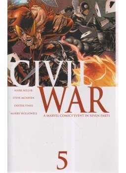 Millar, Mark, McNiven, Steve - Civial War No. 5. Millar, Mark, McNiven, Steve - Civial War No. 5., 2006 antikvár könyv