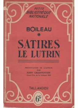 Boileau - Satires le Lutrin Boileau - Satires le Lutrin, Paris 0 antikvár könyv