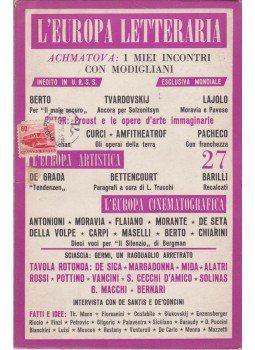 Vigorelli, Giancarlo - L'Europa Letteraria 1959/27, Roma 1957 antikvár könyv