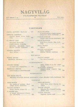 Kardos László (főszerk.) - Nagyvilág 1962. május Kardos László (főszerk.) - Nagyvilág 1962. május, 1962 antikvár könyv
