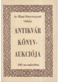 Dr. Kollin Ferenc (szerk.) - Az Állami Könyvterjesztő Vállalat antikvár könyvaukciója 1983 novemberében