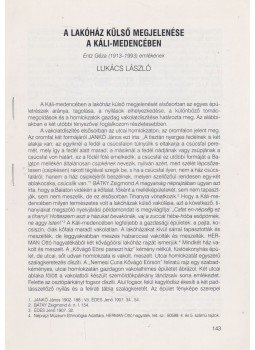 Lukács László - A lakóház külső megjelenése a Káli-medencében (különnyomat), Szentendre-Veszprém 1997 antikvár könyv