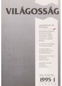Papp Gábor - Világosság 1995/1 Papp Gábor - Világosság 1995/1, Budapest 1995 antikvár könyv
