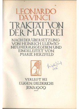 Leonardo da Vinci - Traktat von der Malerei Leonardo da Vinci - Traktat von der Malerei, Jena 1909 antikvár könyv