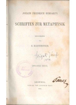 Johann Friedrich Herbart - Schriften zur Metaphysik (Zweiter Theil),  1851 antikvár könyv