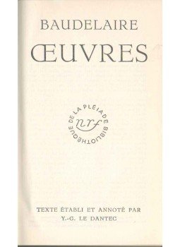 Charles Baudelaire - Oeuvres complétes Charles Baudelaire - Oeuvres complétes, 1954 antikvár könyv