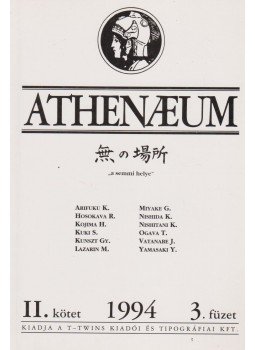 Bacsó Béla - Athenaeum 1994 II/3 Bacsó Béla - Athenaeum 1994 II/3, Budapest 1994 antikvár könyv