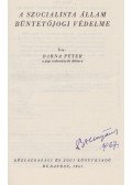Barna Péter - A szocialista állam büntetőjogi védelme