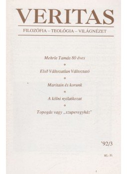 Takács János - Veritas 1992/3 Takács János - Veritas 1992/3, Budapest 1992 antikvár könyv