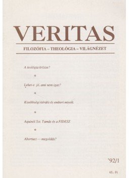 Takács János - Veritas 1992/1 Takács János - Veritas 1992/1, Budapest 1992 antikvár könyv
