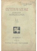Mitrovics Gyula - Esztétikai szemle I. évf. 1. szám