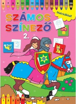  - Számos színező matricákkal 2.- Rózsaszín, null 2017 antikvár könyv