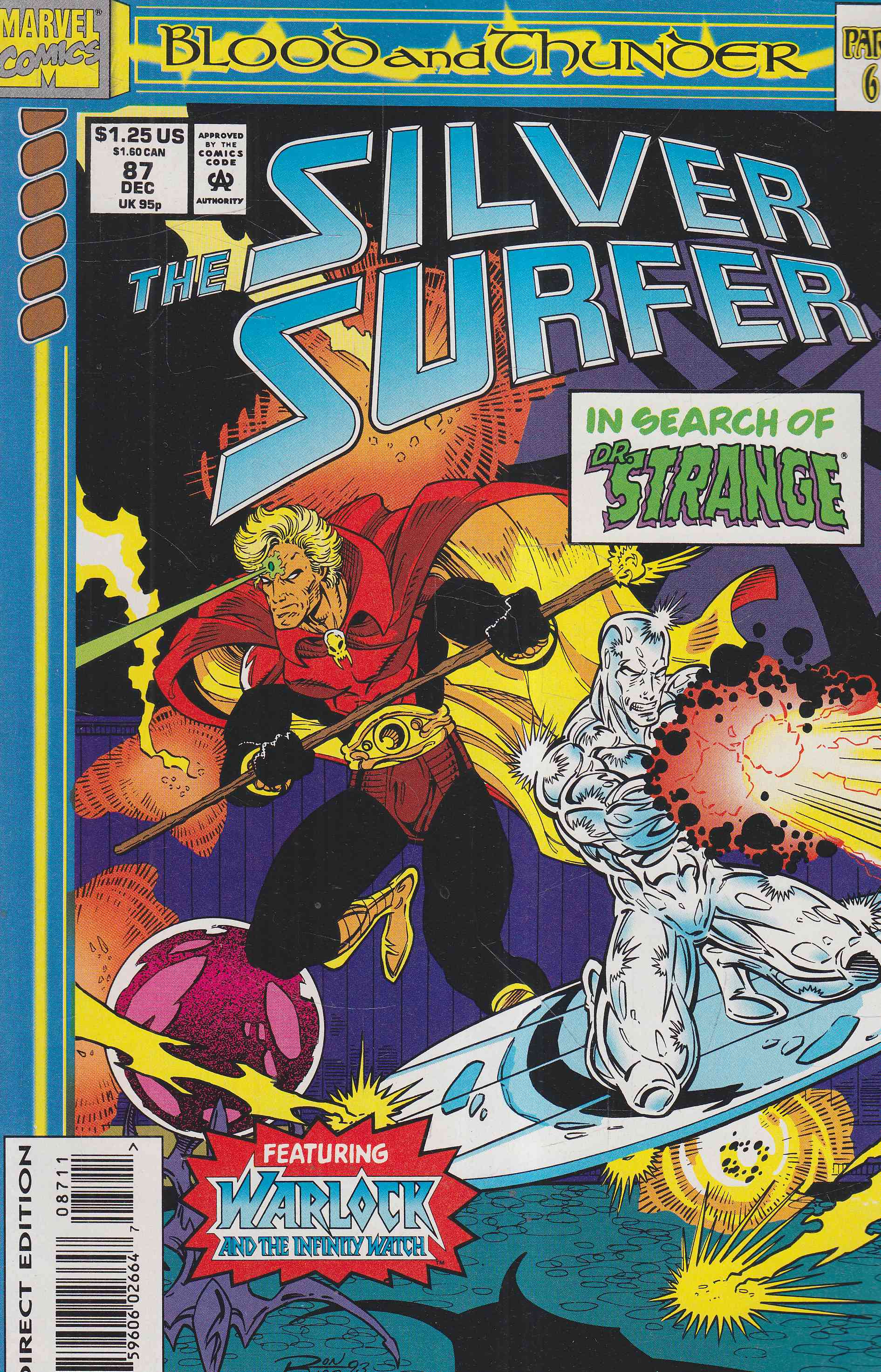 Marz, Ron, Smith, Andy - Silver Surfer Vol. 3. No. 87. Marz, Ron, Smith, Andy - Silver Surfer Vol. 3. No. 87., 1993 antikvár könyv