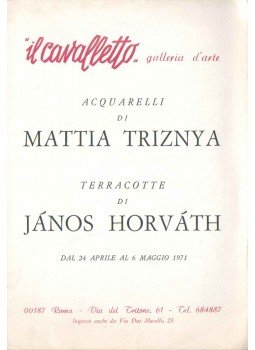  - Acquarelli di Mattia Triznya - Terracotte di János Horváth,  1971 antikvár könyv