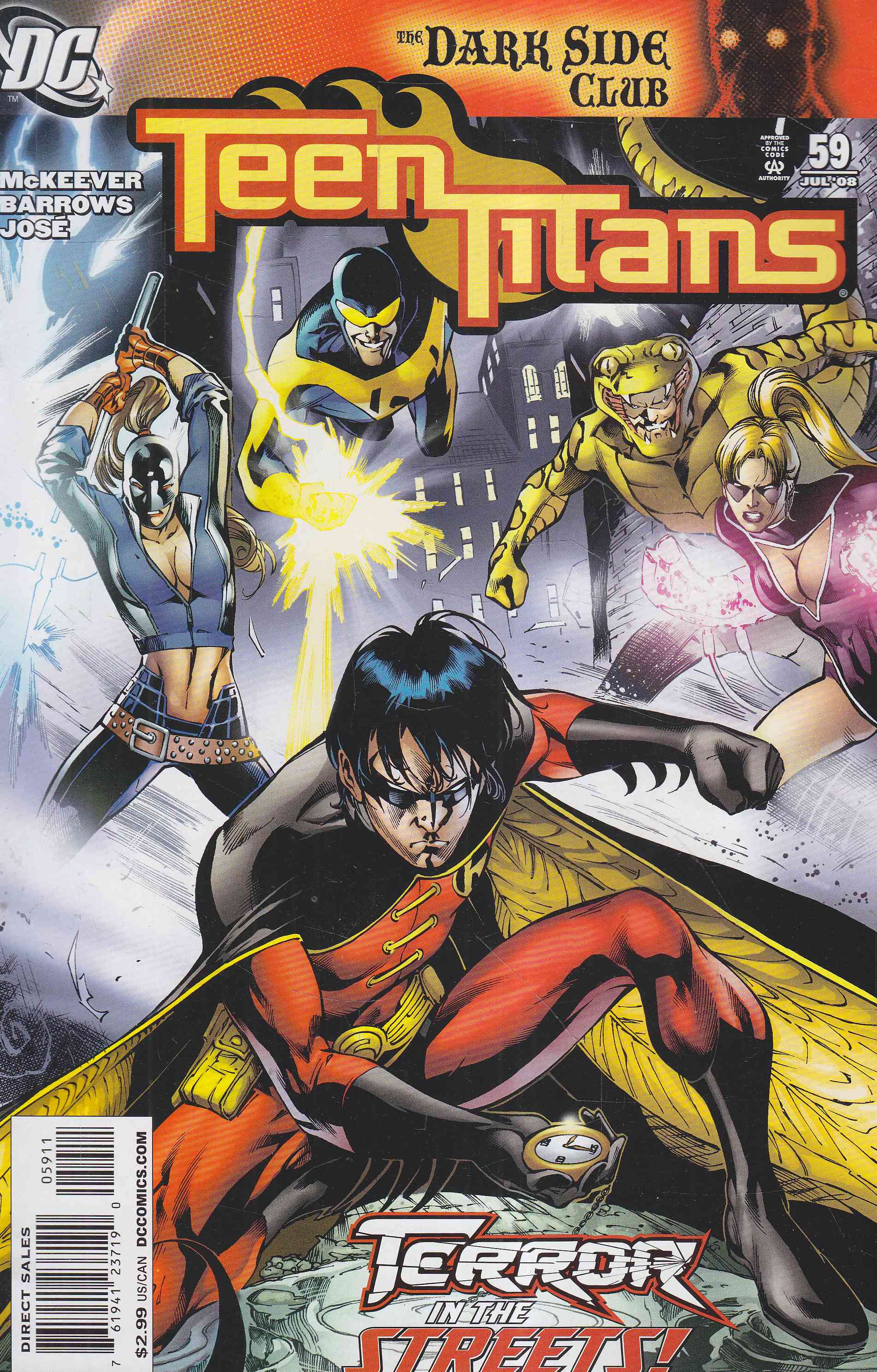 McKeever, Sean, Barrows, Eddy - Teen Titans 59. McKeever, Sean, Barrows, Eddy - Teen Titans 59., 2008 antikvár könyv