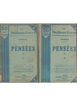 Pascal, Blaise - Pensées I-II. Pascal, Blaise - Pensées I-II., Párizs 0 antikvár könyv