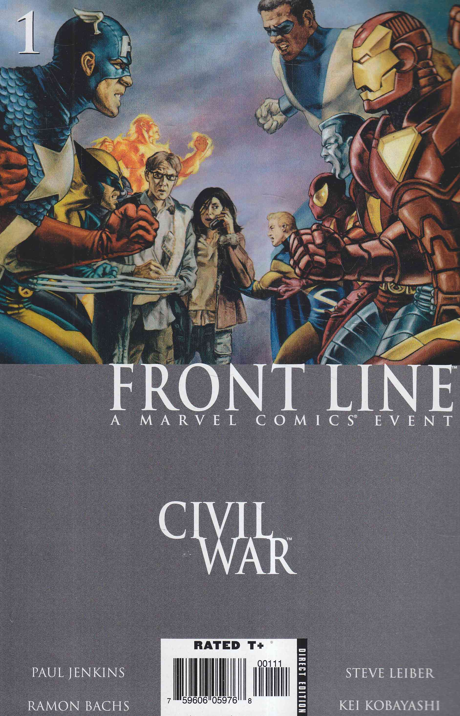 Jenkins, Paul, Bachs, Ramon - Civil War: Front Line No. 1. Jenkins, Paul, Bachs, Ramon - Civil War: Front Line No. 1., 2006 antikvár könyv