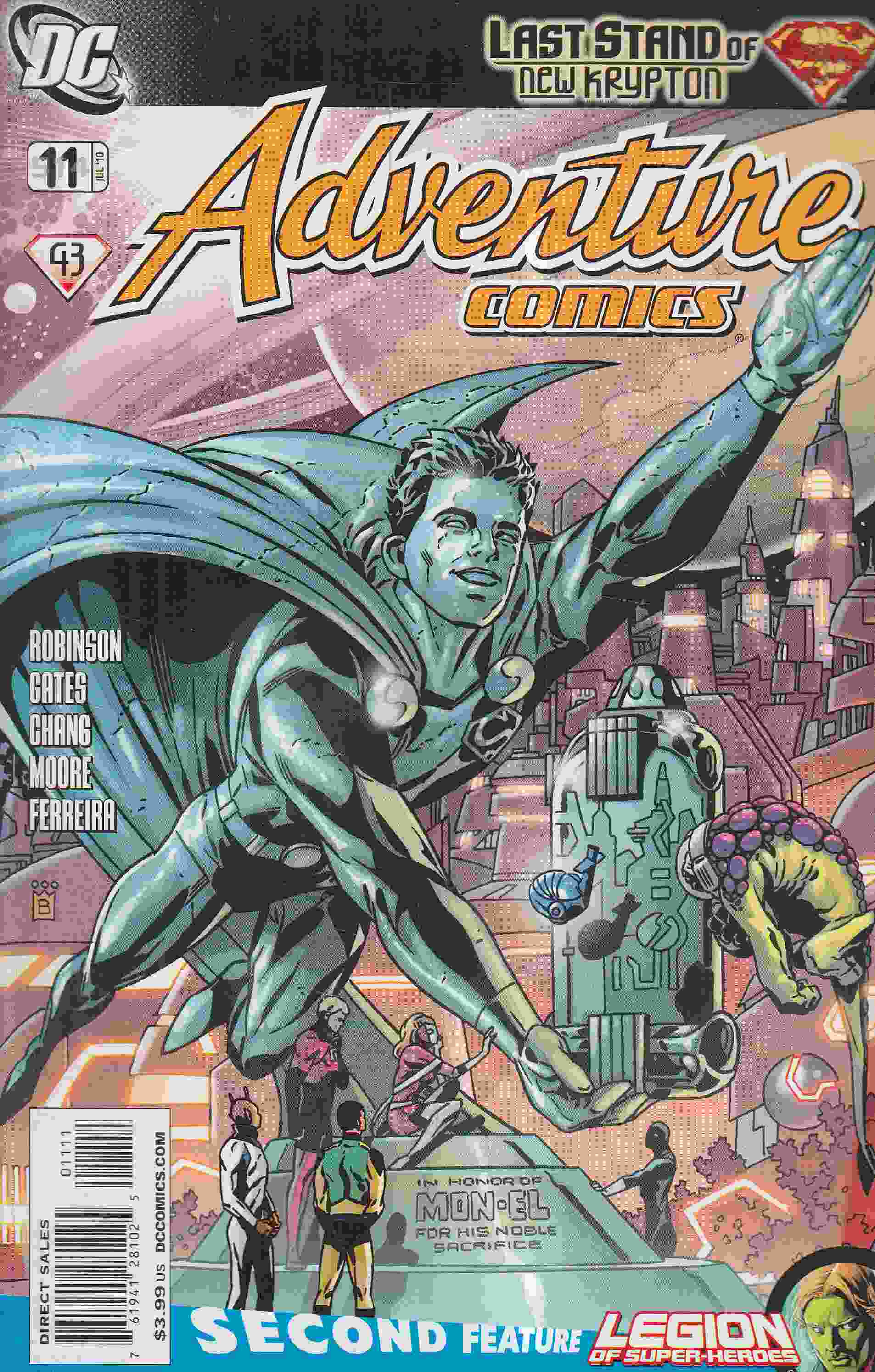 Gates, Sterling, Moore, Travis - Adventure Comics 11. / Adventure Comics 514. Gates, Sterling, Moore, Travis - Adventure Comics 11. / Adventure Comics 514., 2010 antikvár könyv