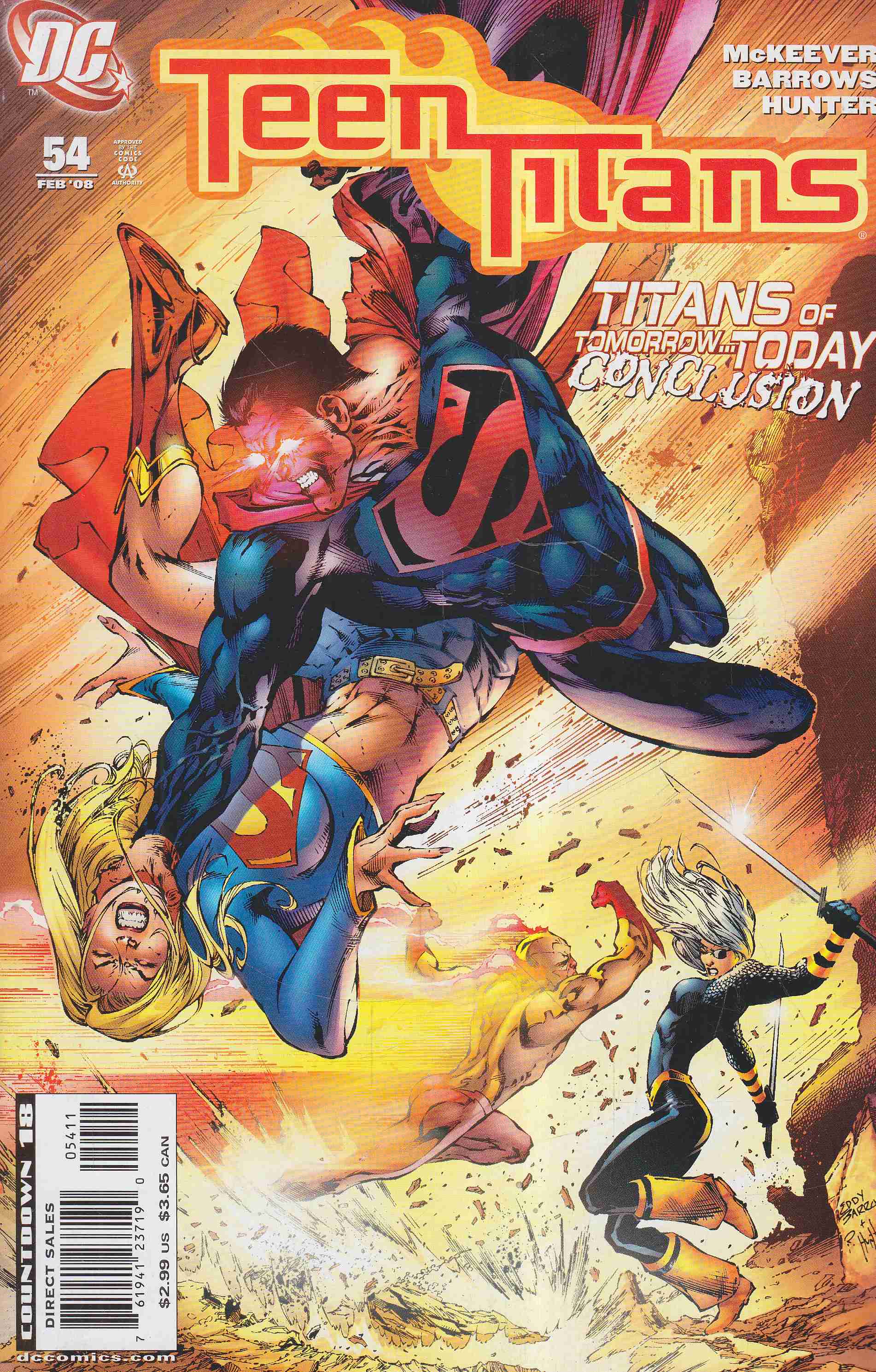 McKeever, Sean, Barrows, Eddy, Prado, Joe, Tocchini, Greg - Teen Titans 54. McKeever, Sean, Barrows, Eddy, Prado, Joe, Tocchini, Greg - Teen Titans 54., 2008 antikvár könyv