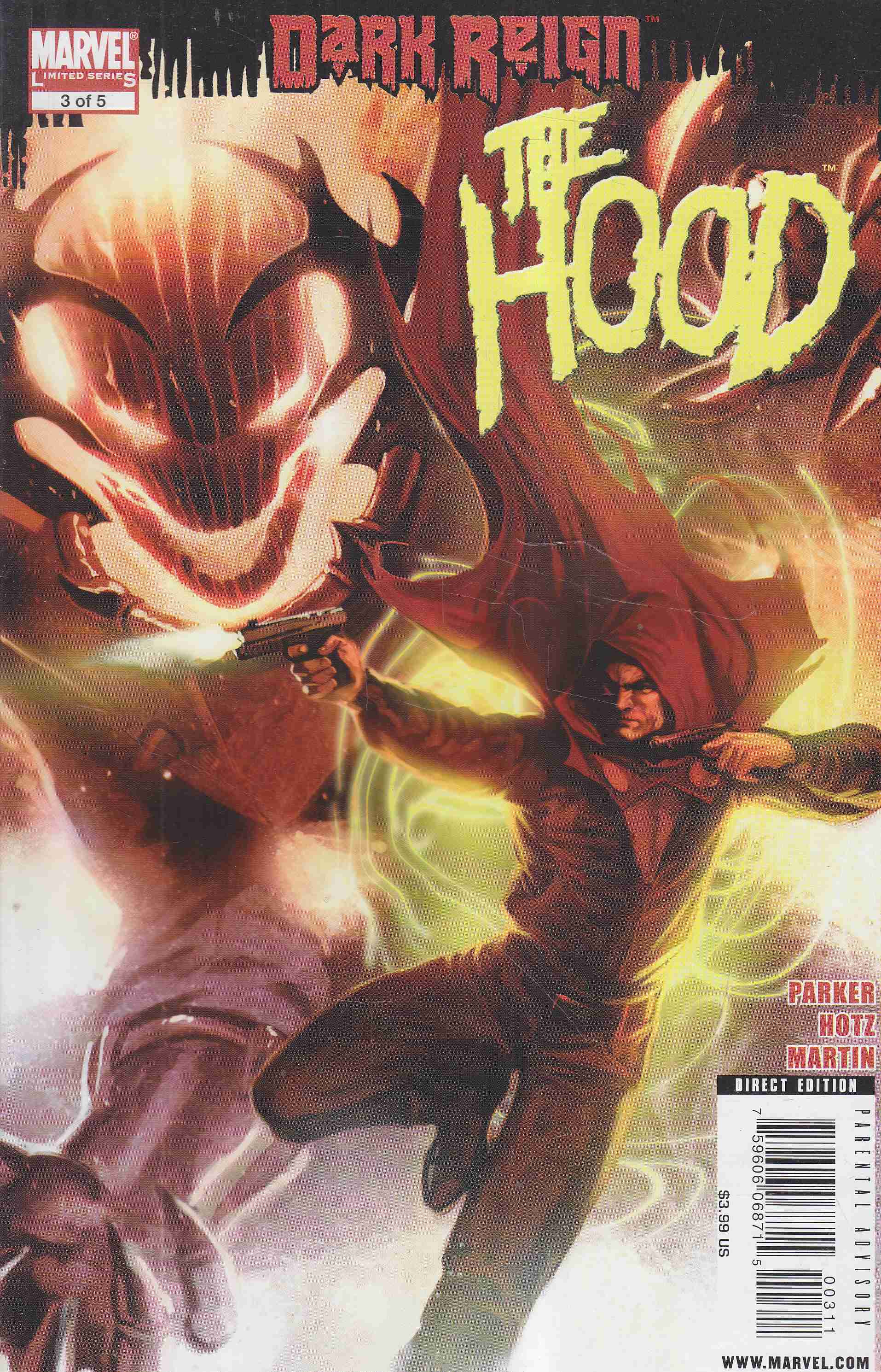 Jeff Parker, Hotz, Kyle - Dark Reign: The Hood No. 3. Jeff Parker, Hotz, Kyle - Dark Reign: The Hood No. 3., 2009 antikvár könyv