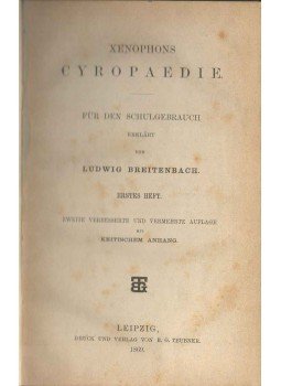 Xenophón - Xenophons Cyropaedie, Leipzig 1869 antikvár könyv