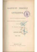 Váczy János - Kazinczy Ferencz levelezése III.