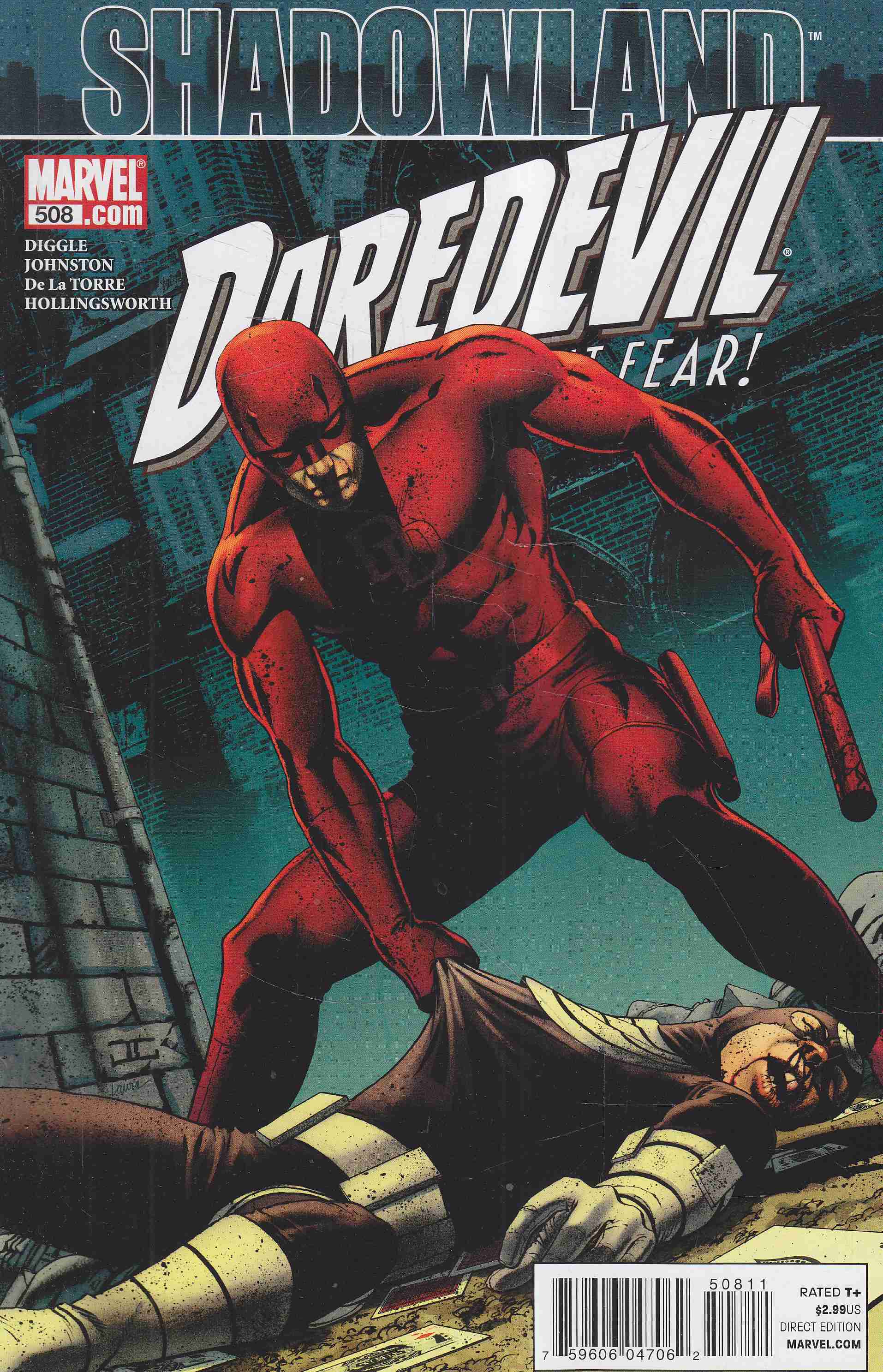 Andy Diggle, Johnston, Anthony, Roberto De La Torre - Daredevil No. 508. Andy Diggle, Johnston, Anthony, Roberto De La Torre - Daredevil No. 508., 2010 antikvár könyv