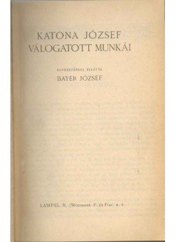 Katona József - Katona József válogatott munkái,  0 antikvár könyv