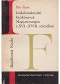 Bán Imre - Irodalomelméleti kézikönyvek Magyarországon a XVI-XVIII. században