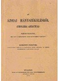 Korányi Frigyes - Az ázsiai hányszékelésről (Cholera asiatica) (Reprint)