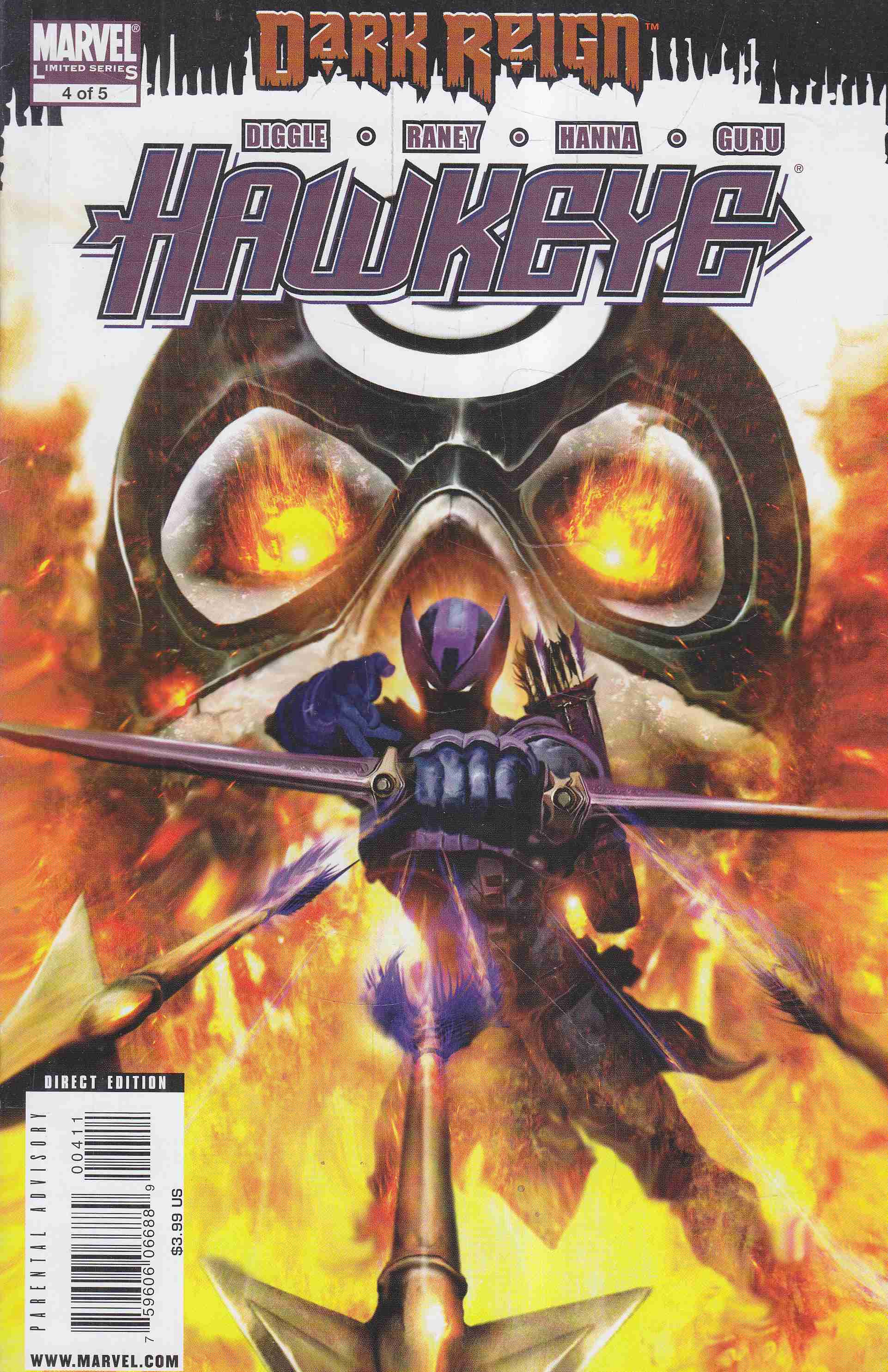 Andy Diggle, Raney, Tom - Dark Reign: Hawkeye No. 4. Andy Diggle, Raney, Tom - Dark Reign: Hawkeye No. 4., 2009 antikvár könyv