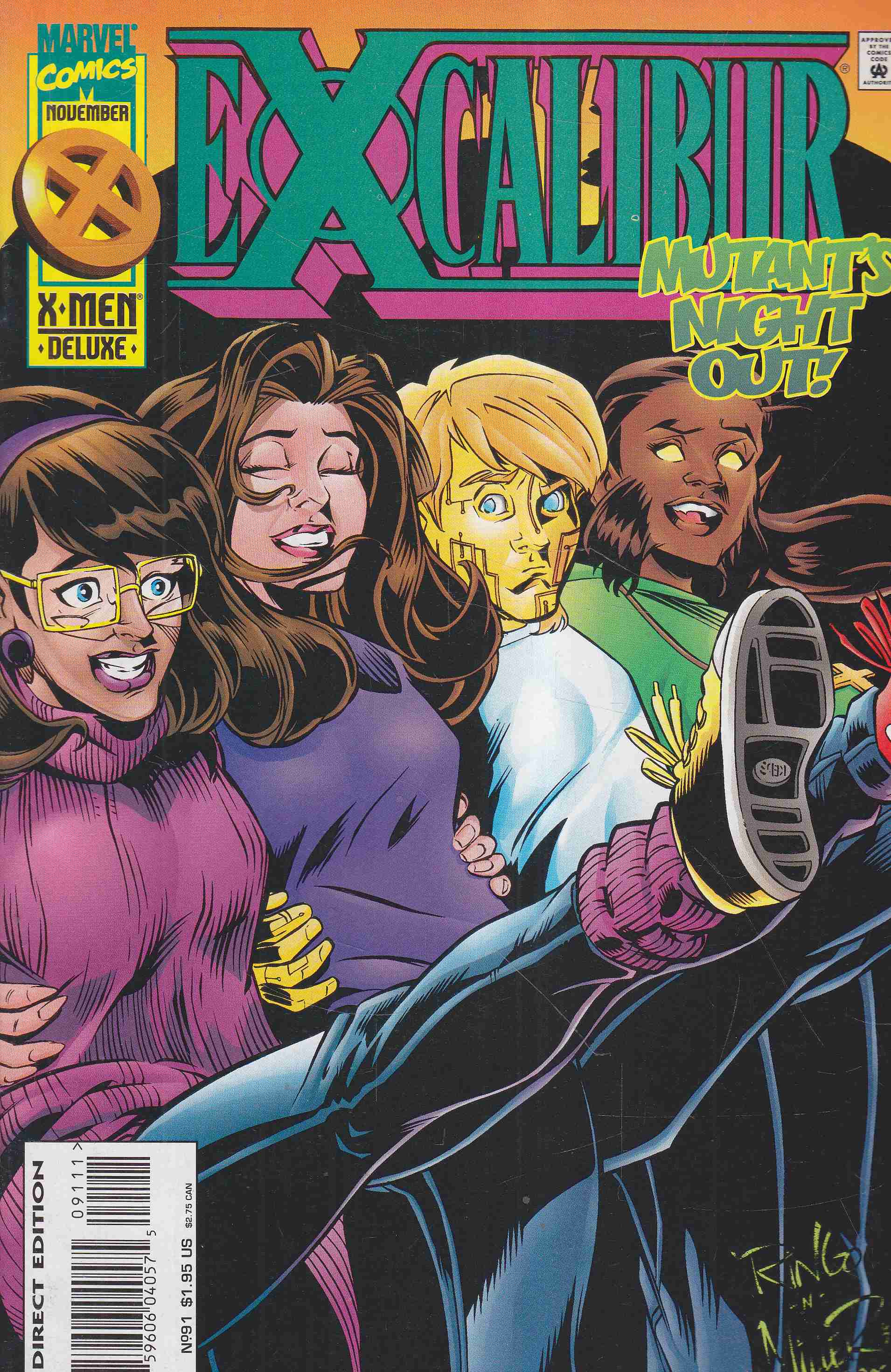 Ellis, Warren, Williams, David, Wieringo, Mike, Moy, Jeffrey, Miller, Mike - Excalibur Vol. 1. No. 91. Ellis, Warren, Williams, David, Wieringo, Mike, Moy, Jeffrey, Miller, Mike - Excalibur Vol. 1. No. 91., 1995 antikvár könyv