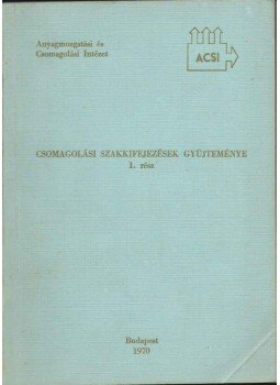  - Csomagolási szakkifejezések gyűjteménye 1., Budapest 1970 antikvár könyv