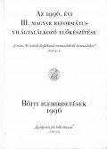 Dr. Henczi Lajos - Az 1996. évi III. magyar református világtalálkozó előkészítése