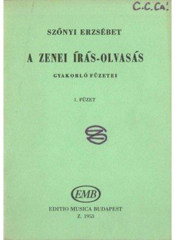 Szőnyi Erzsébet - A zenei írás-olvasás gyakorló füzetei 1. füzet,  1988 antikvár könyv