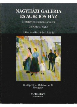  - Nagyházi Galéria és Aukciós Ház műtárgy és festmény árverés,  1994 antikvár könyv