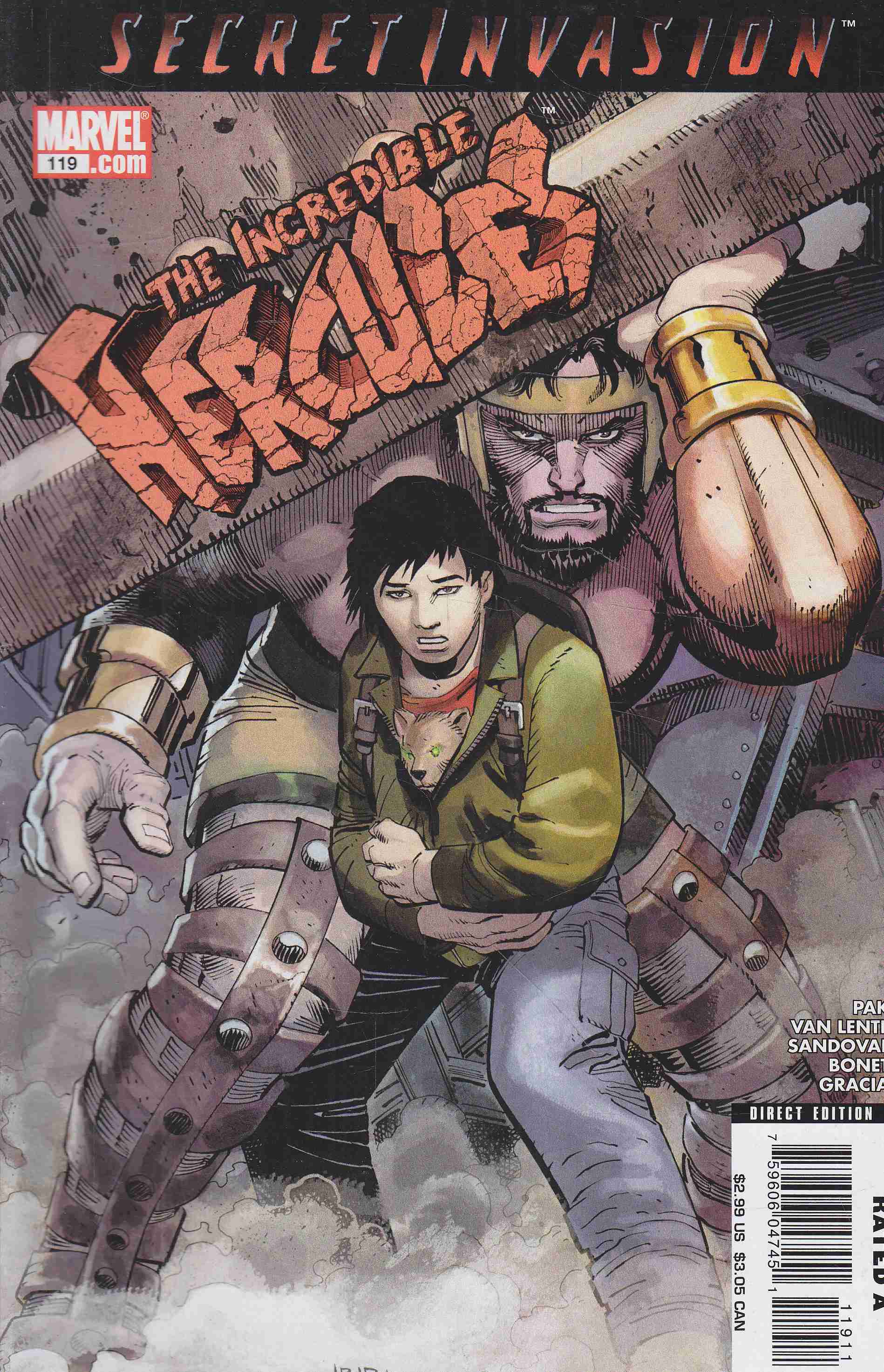 Pak, Greg, Fred Van Lente, Sandoval, Rafa - Incredible Hercules No. 119. Pak, Greg, Fred Van Lente, Sandoval, Rafa - Incredible Hercules No. 119., 2008 antikvár könyv
