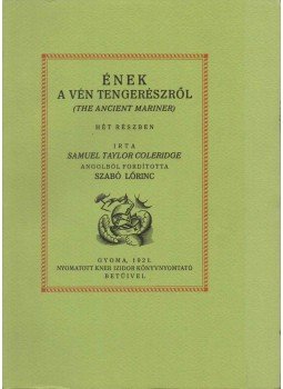 Coleridge, Samuel Taylor - Ének a vén tengerészről (reprint) Coleridge, Samuel Taylor - Ének a vén tengerészről (reprint), Budapest 0 antikvár könyv