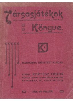  - Társasjátékok Könyve, Budapest 0 antikvár könyv