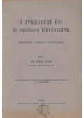 Bőhm János - A főkegyuri jog és országos törvényeink
