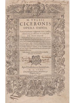 Marcus Tullius Cicero - Opera omnia. Praeter hactenus vulgatam Dion. Lambini editionem, acc. D. Gothofredi notae. Marcus Tullius Cicero - Opera omnia. Praeter hactenus vulgatam Dion. Lambini editionem, acc. D. Gothofredi notae., Genf 1596 antikvár könyv