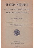 Birkás Géza dr. - Francia nyelvtan
