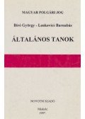 Lenkovics Barnabás,Bíró György - Általános tanok