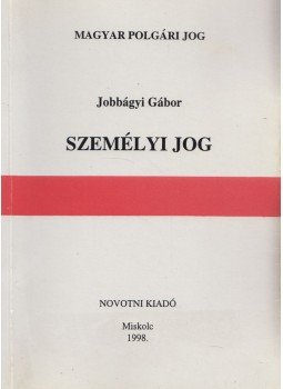 Jobbágyi Gábor - Személyi jog, Miskolc 1998 antikvár könyv