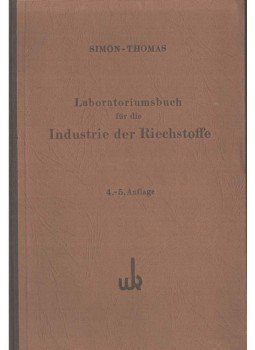 Oskar Simon Dr., H. K. Thomas Dr. - Laboratoriumsbuch für die Industrie der Riechstoffe,  1950 antikvár könyv