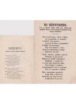  - Osztrák Császári Himnusz 1 német nyelvű és 2 magyar nyelvű példánya, Pest, Szeged, Bécs 1855 antikvár könyv