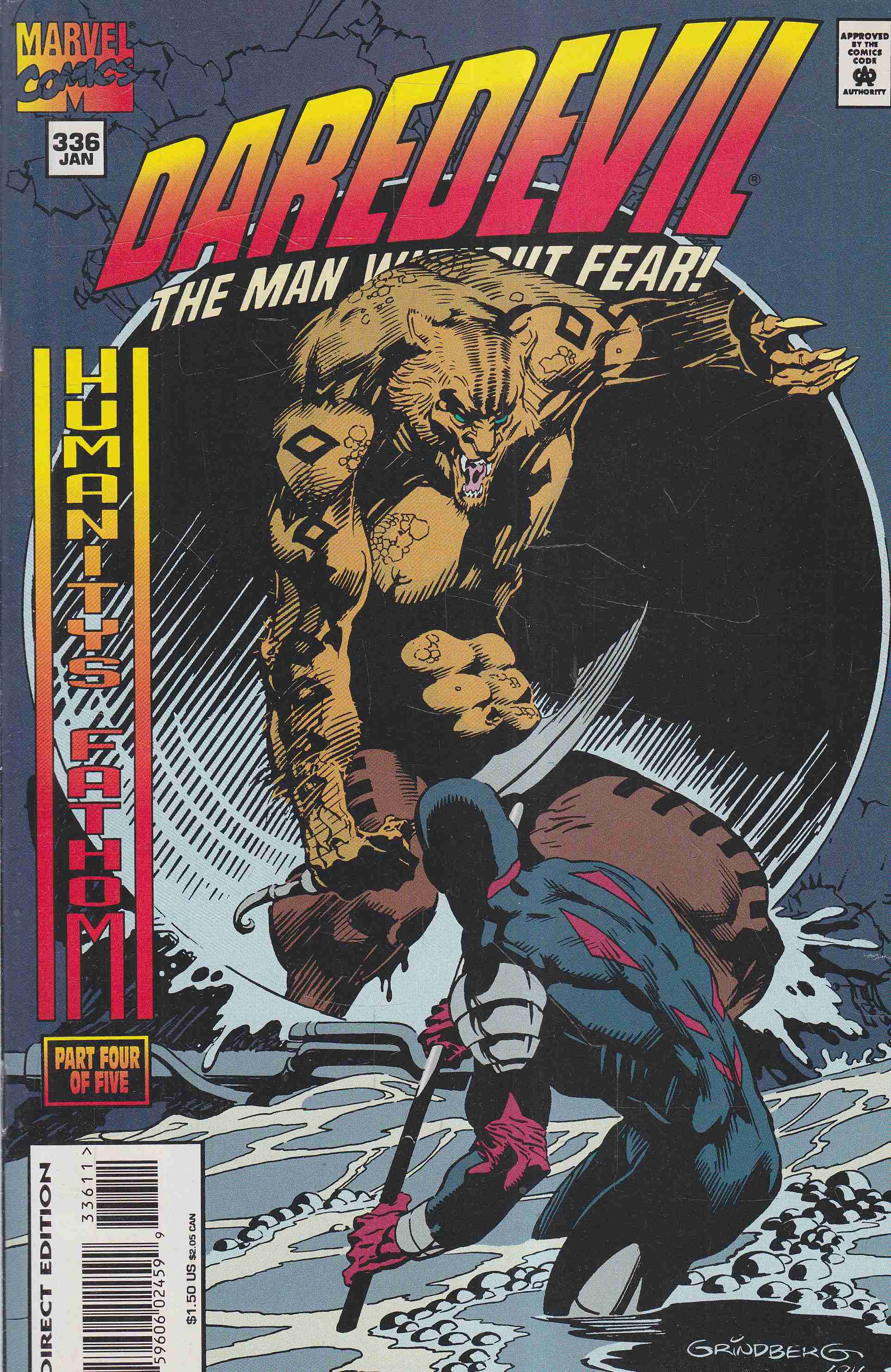 Wright, Gregory, Grindberg, Tom - Daredevil Vol. 1. No. 336. Wright, Gregory, Grindberg, Tom - Daredevil Vol. 1. No. 336., 1995 antikvár könyv