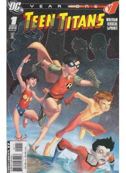 Amy Wolfram, Kerschl, Karl, Serge Lapointe, Steph Peru - Teen Titans Year One 1. Amy Wolfram, Kerschl, Karl, Serge Lapointe, Steph Peru - Teen Titans Year One 1., 2008 antikvár könyv