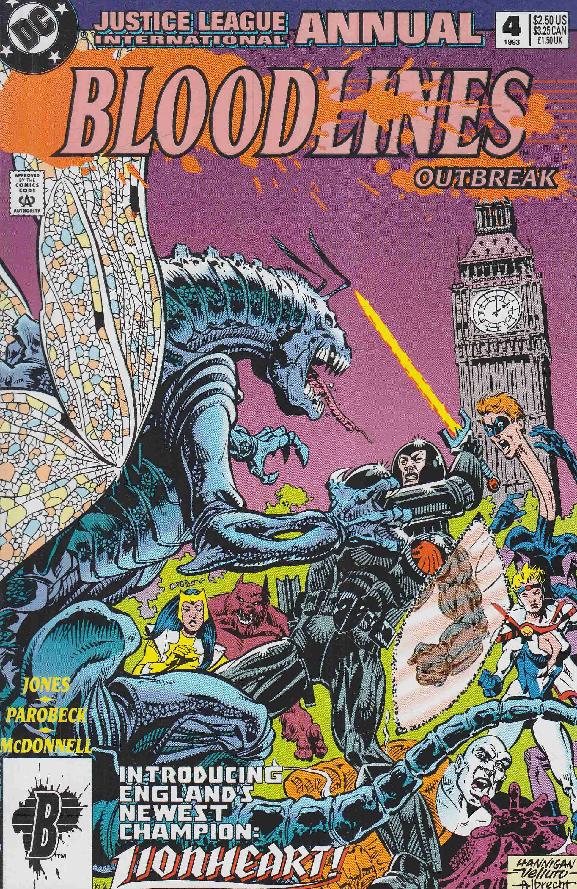 Jones, Gerard, Parobeck, Mike - Justice League International Annual 4. Jones, Gerard, Parobeck, Mike - Justice League International Annual 4., 1993 antikvár könyv